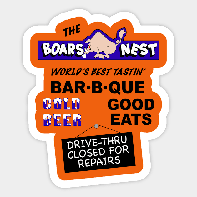 Hazzard's Best BBQ Sticker by Hoogie Tees